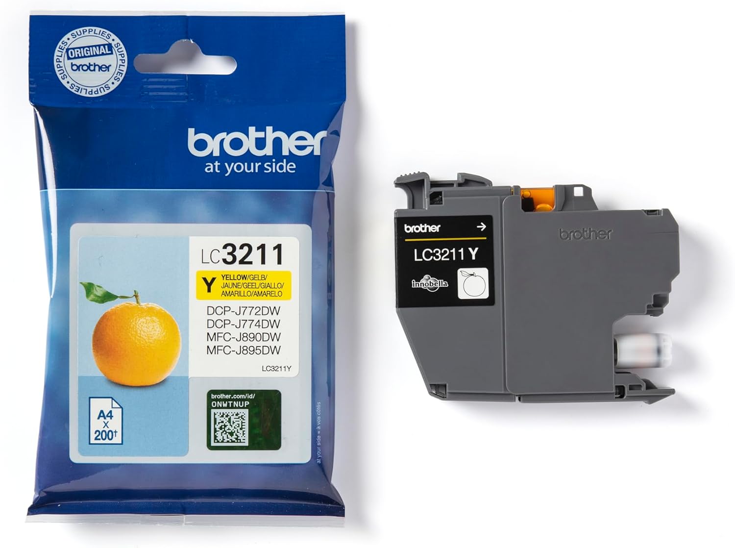 Tinteiro Brother LC3211Y Amarelo Original - Imagem 3
