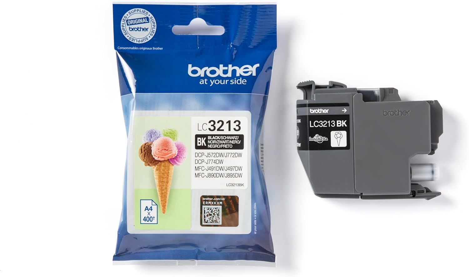 Tinteiro Brother LC3213BK Original Preto - Imagem 3