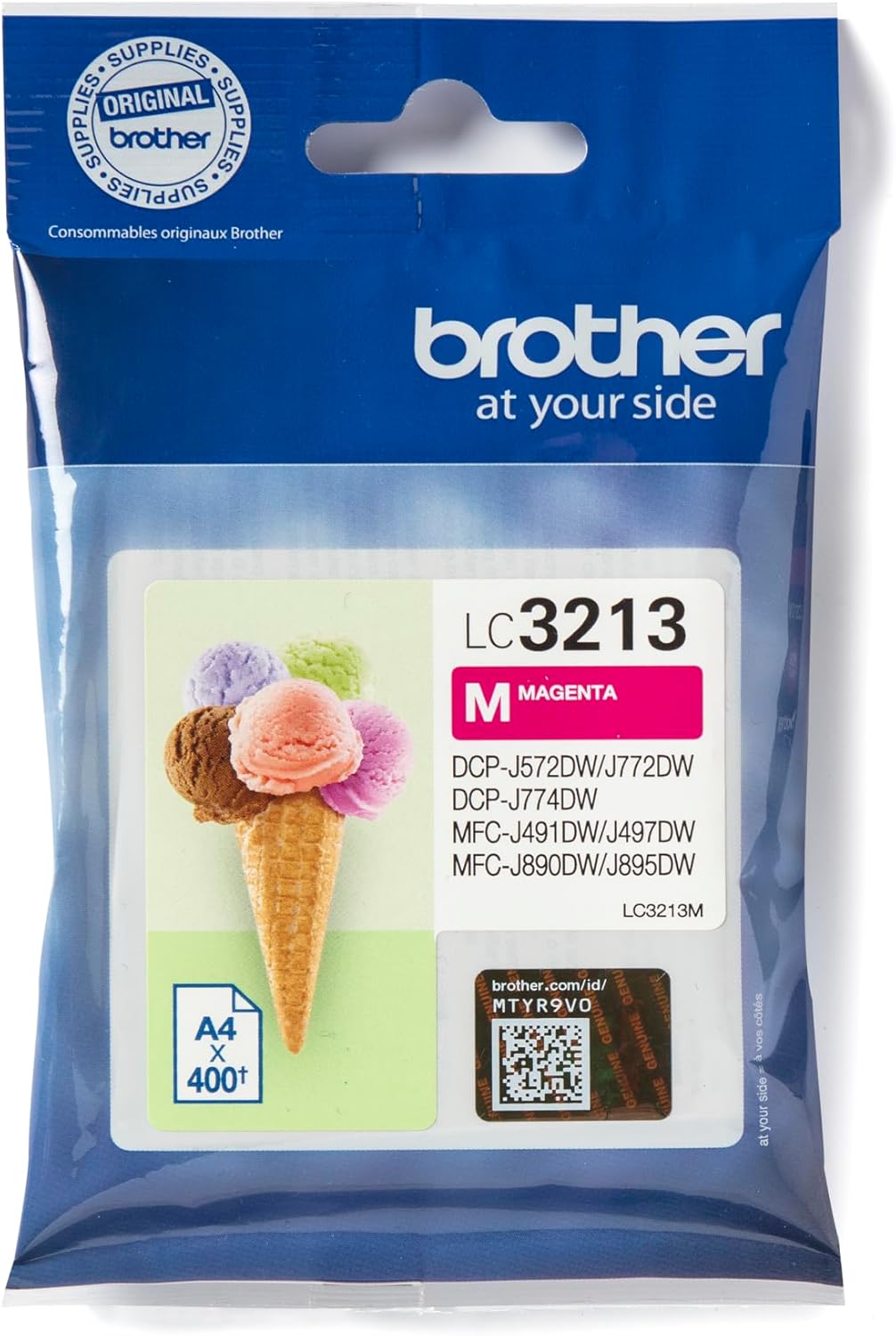 Tinteiro Brother LC3213M Original Magenta Alta Capacidade