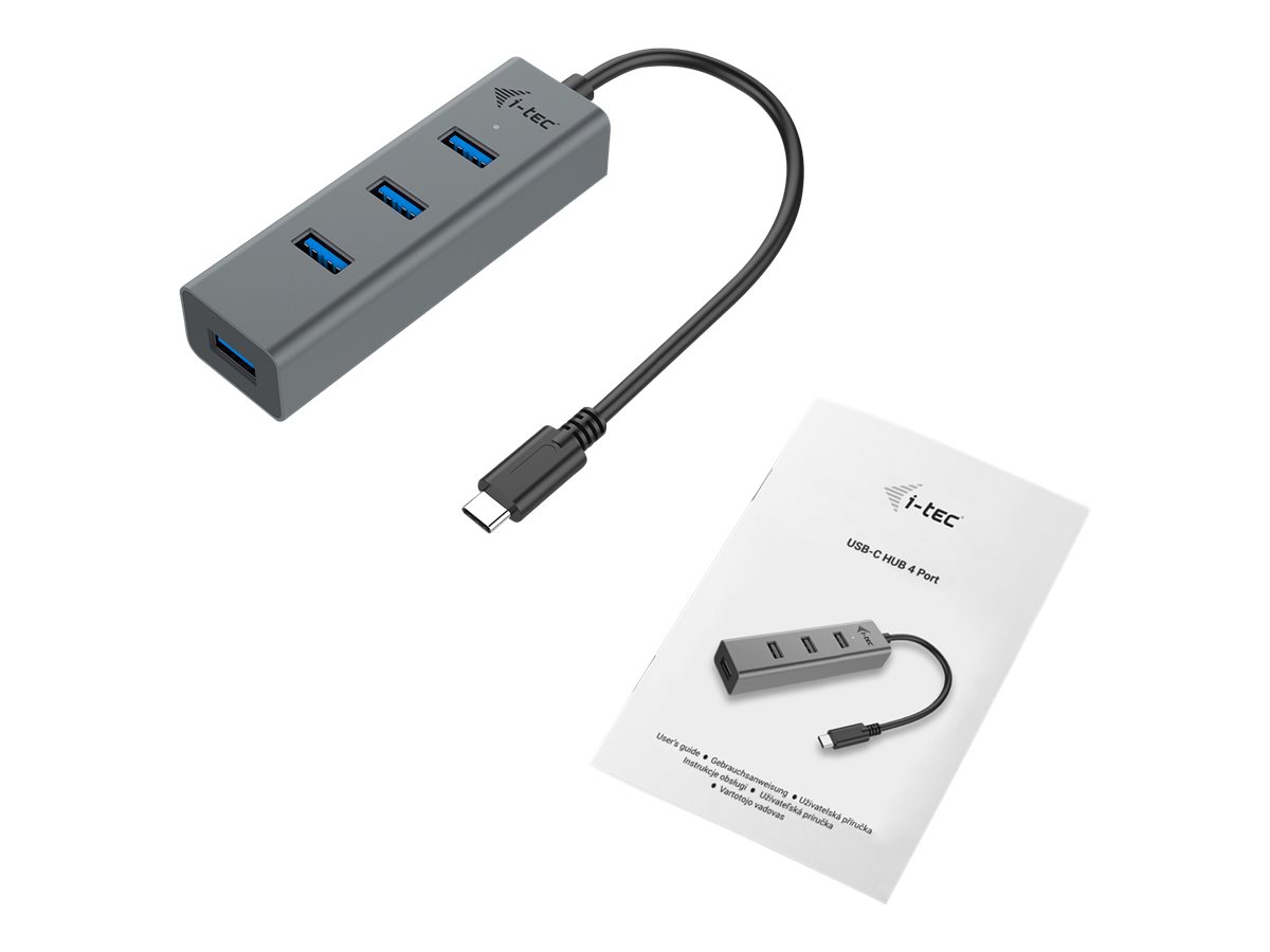 Hub i-Tec USB-C 3.1 4 Portas USB 3.0 Metal - Imagem 4