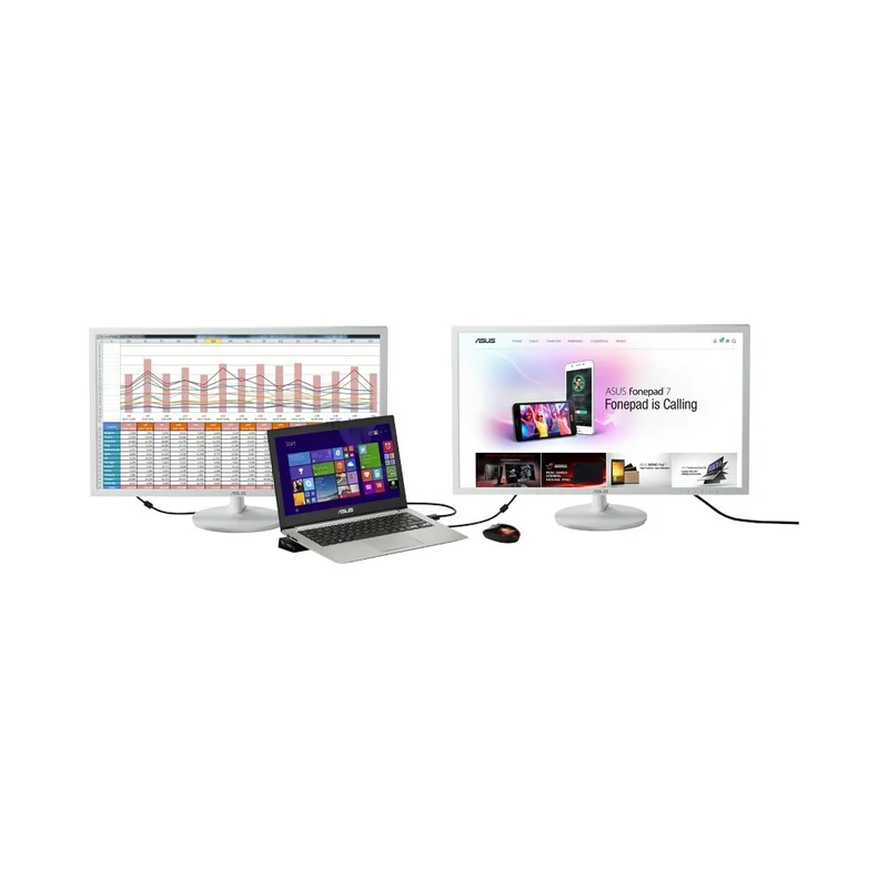 Estação de Engate ASUS HZ-3B USB 3.0 USB-C HDMI DVI Gigabit Ethernet 65W Preto - Imagem 6