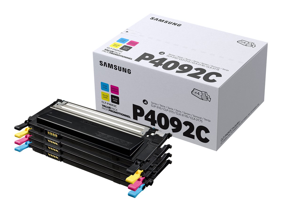 Pack Toner Samsung CLT P4092C 4 Cores Original - Imagem 2