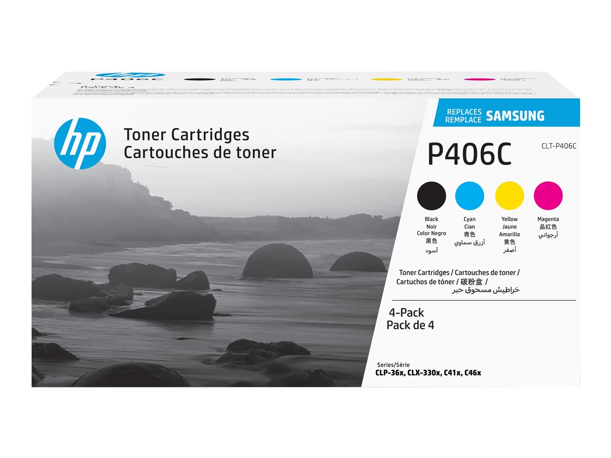 Toner Samsung CLT-P406C Multipack 4 Cores Original - Imagem 1