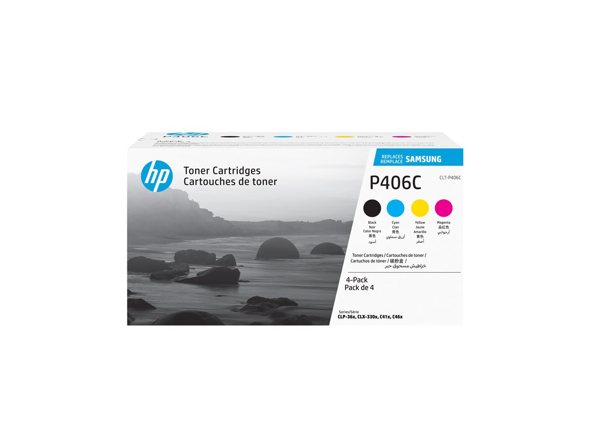 Toner Samsung CLT-P406C Multipack 4 Cores Original - Imagem 2