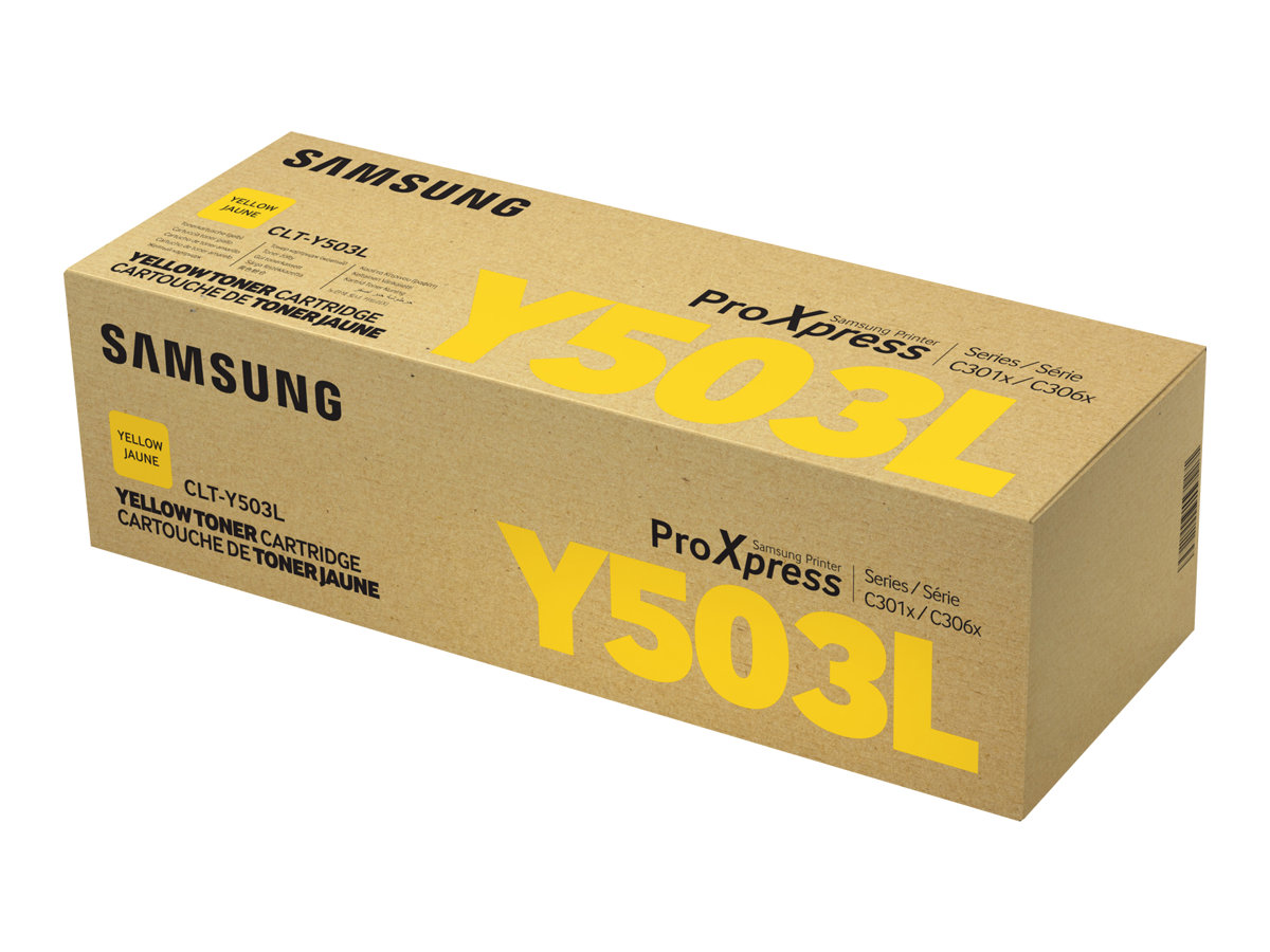 Cartucho Toner Samsung CLT Y503L Amarelo Alto Rendimento