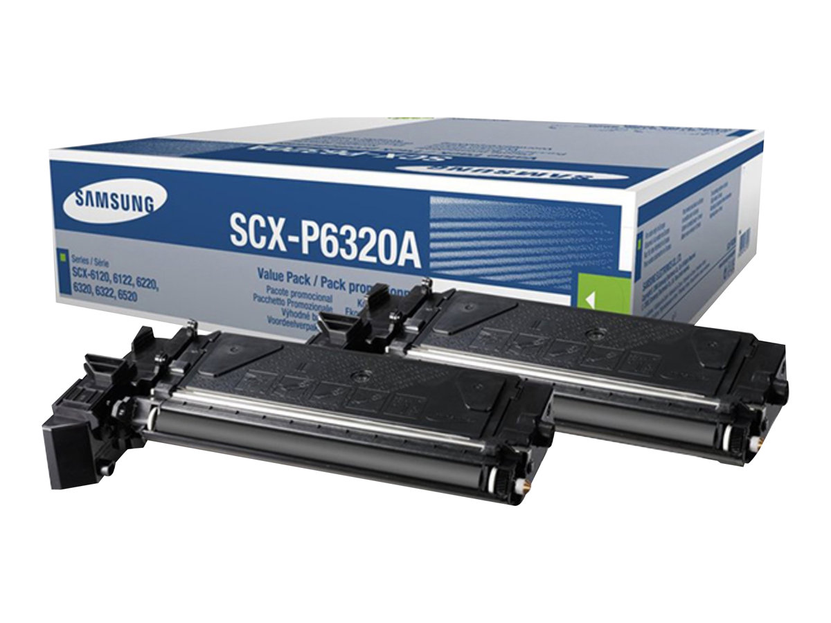 Cartucho de Toner Samsung SCX-P6320A Pack 2 Original Preto - Imagem 1