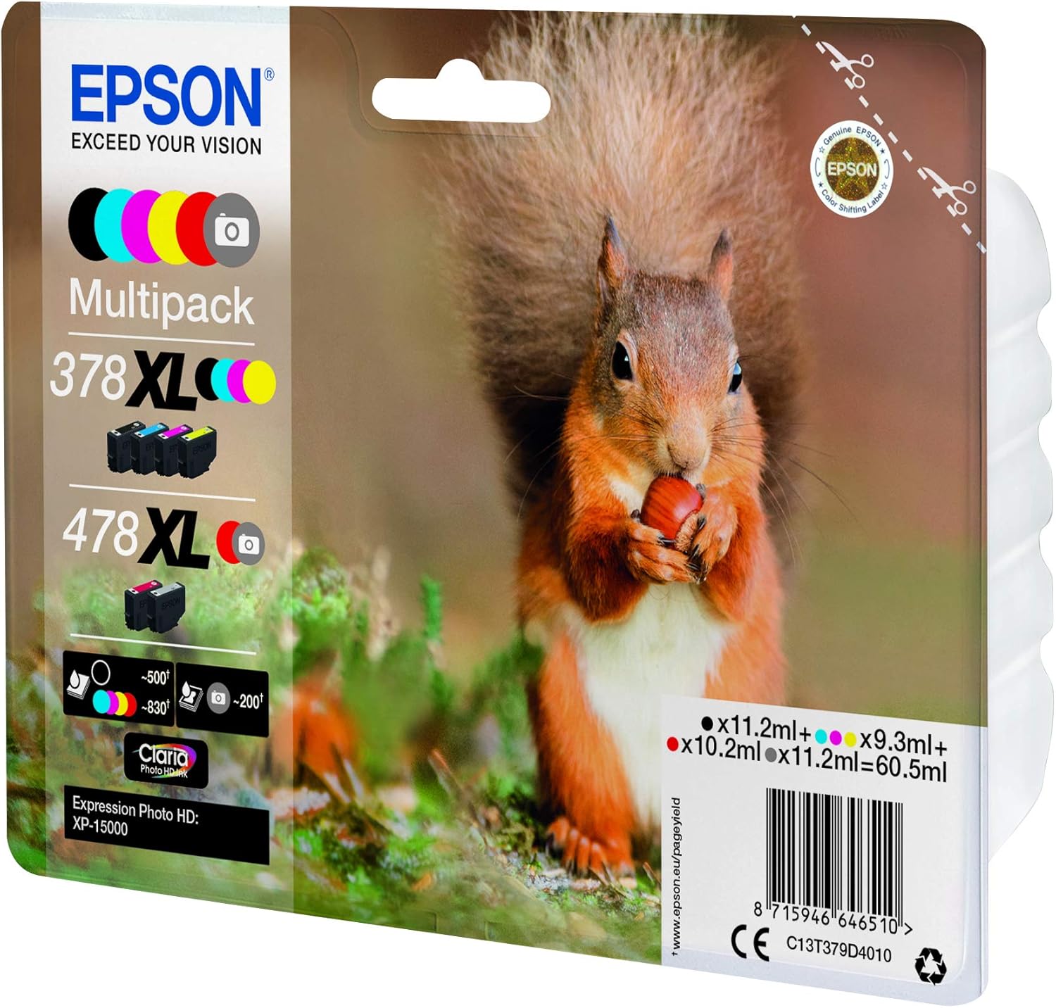 Tinteiros Epson 478XL Multipack 6 Cores Alta Capacidade Original - Imagem 4