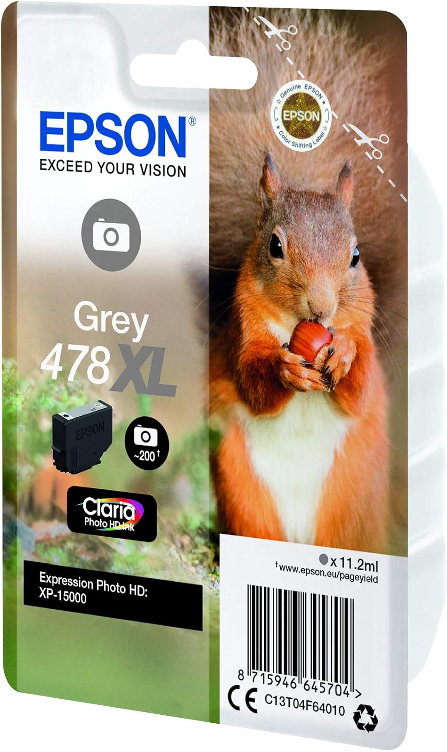 Tinteiro Epson 478XL Cinza Original - Imagem 4