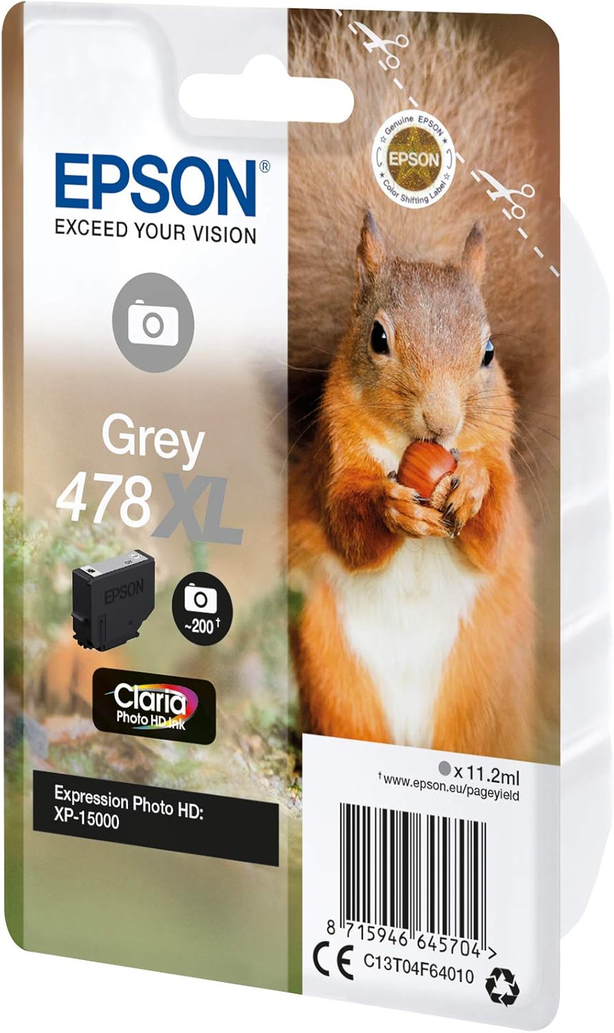 Tinteiro Epson 478XL Cinza Original - Imagem 3