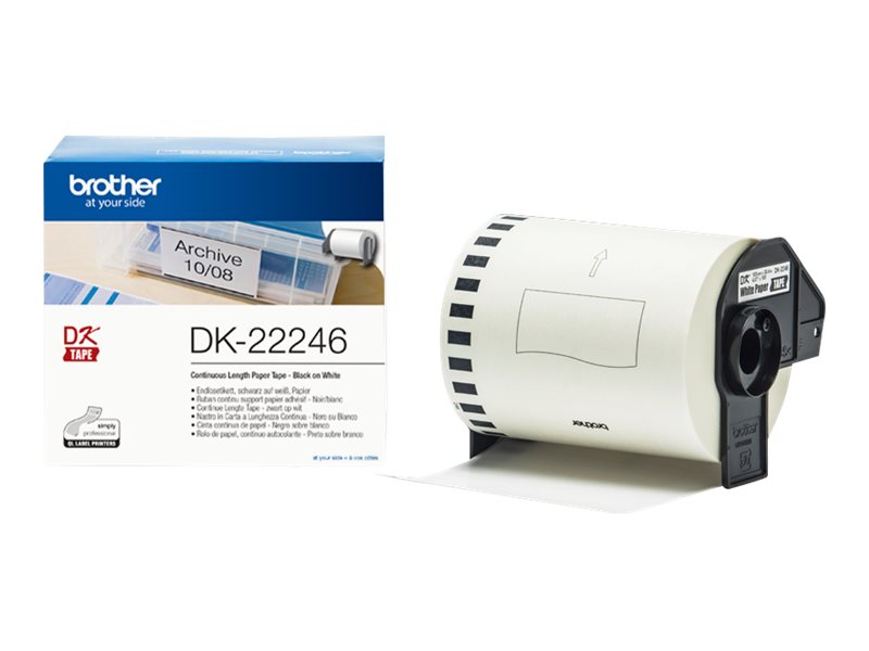 Etiquetas Contínuas Brother DK-22246 103 mm 30,48 m - Imagem 3