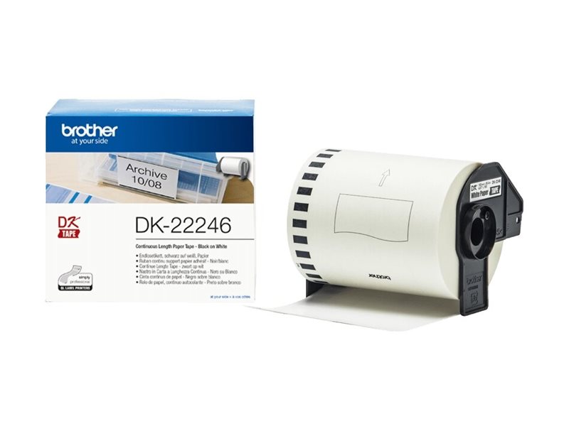 Etiquetas Contínuas Brother DK-22246 103 mm 30,48 m - Imagem 5