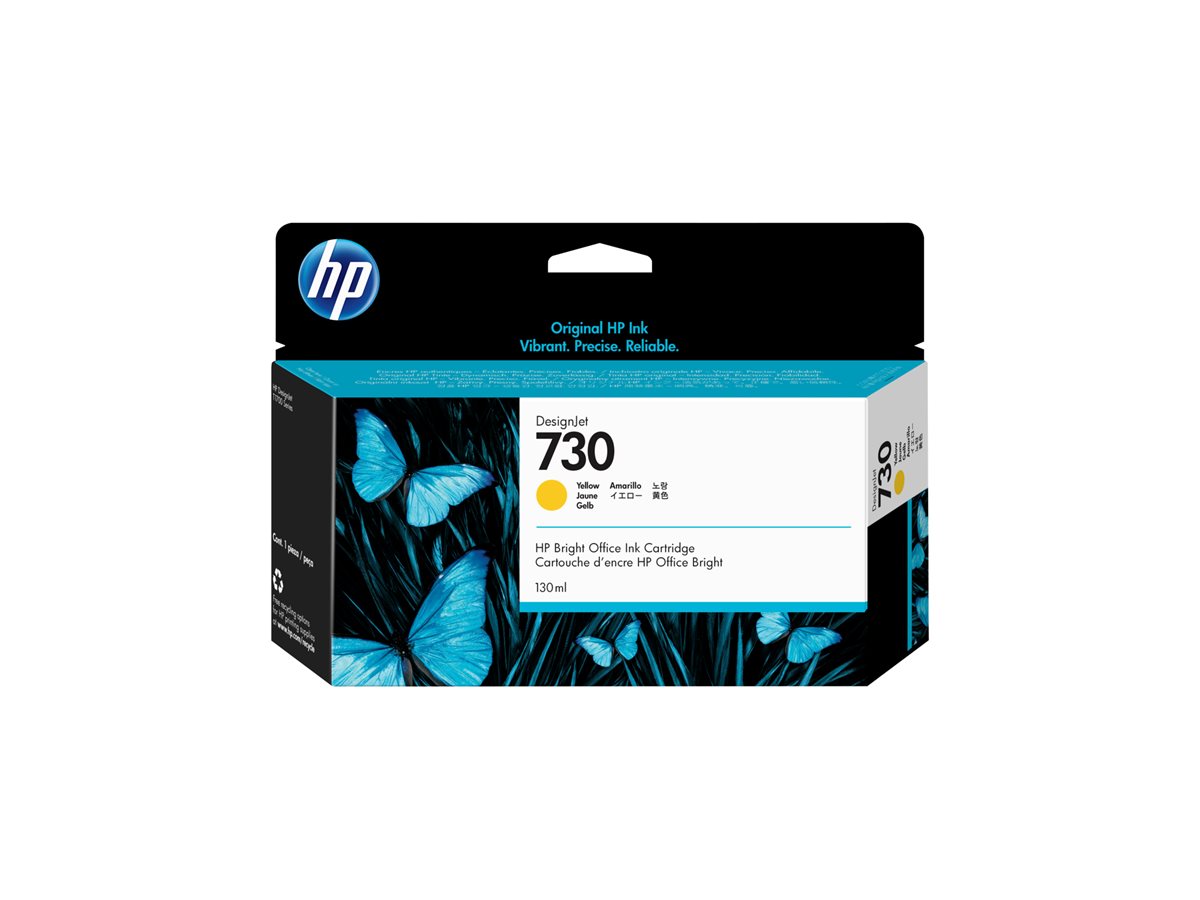 Tinteiro HP 730 Original Amarelo 130 ml - Imagem 3