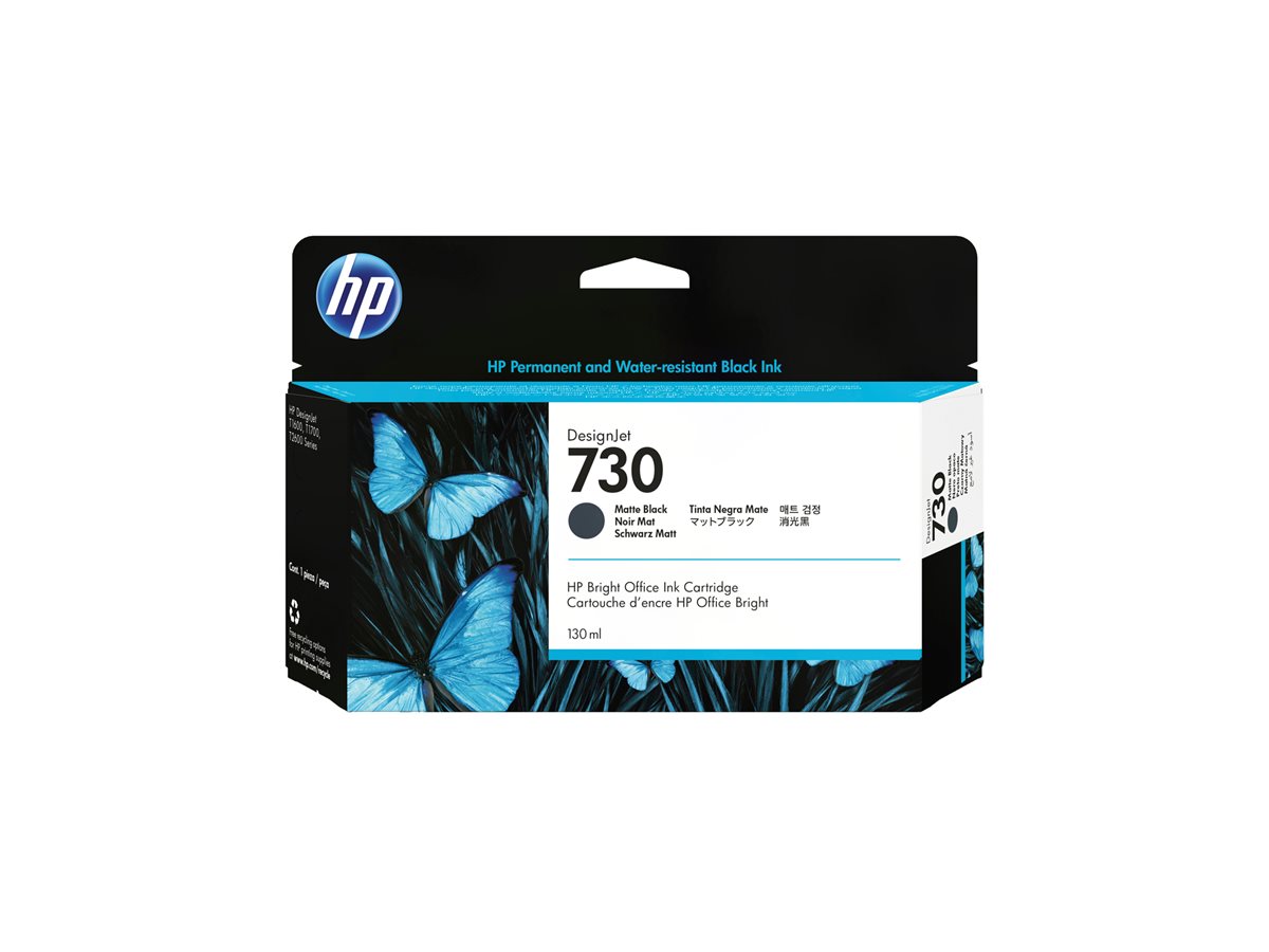 Tinteiro HP 730 DesignJet 130ml Preto Opaco Original - Imagem 2