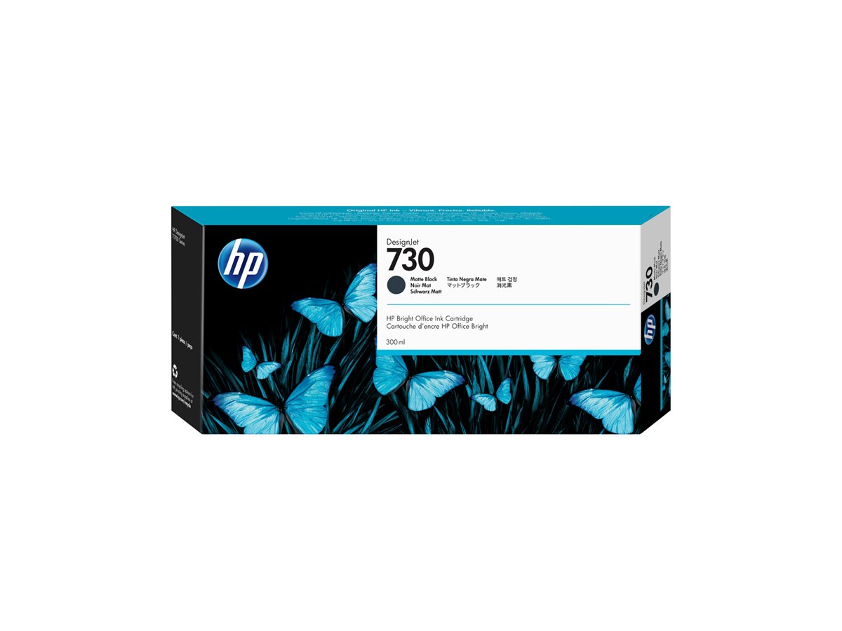 Tinteiro HP 730 Alta Capacidade 300 ml Preto Opaco Original - Imagem 2