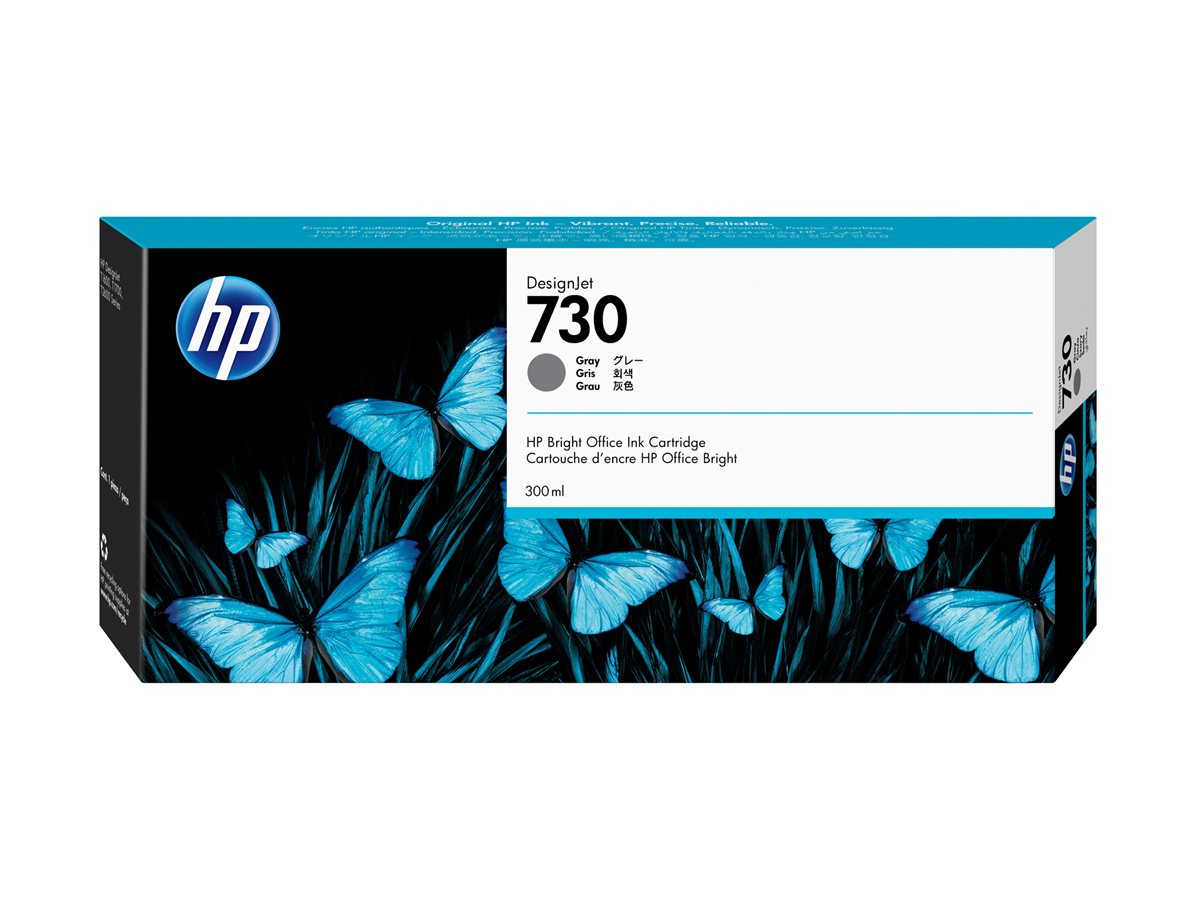 Tinteiro HP 730 Alta Capacidade 300ml Cinza Original