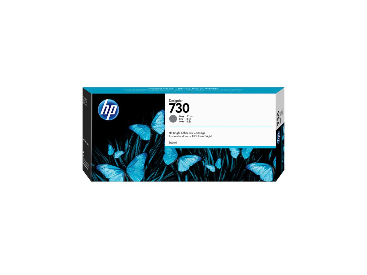 Tinteiro HP 730 Alta Capacidade 300ml Cinza Original - Imagem 2