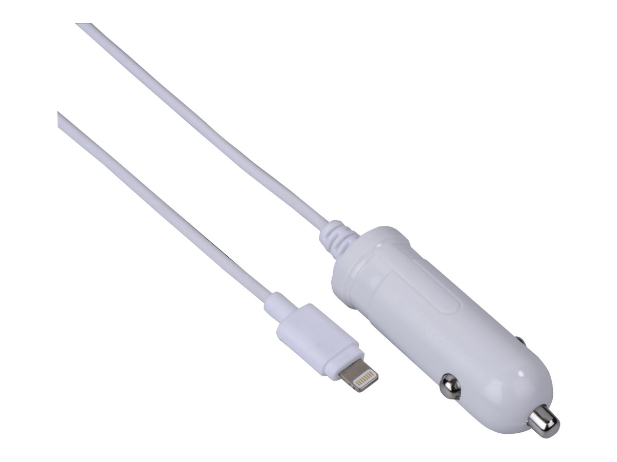Carregador de Carro Hama Essential Line Ultra Fast Charge Lightning Branco