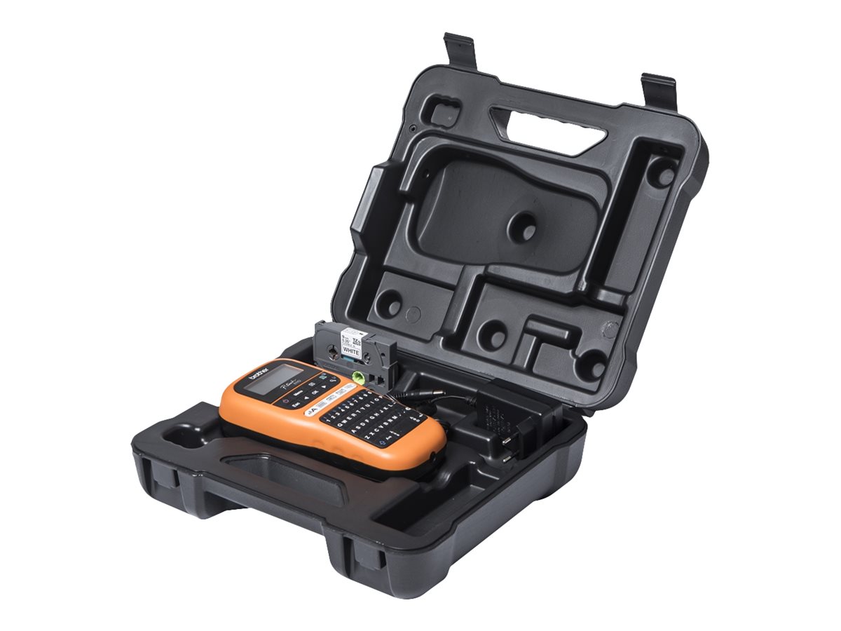 Etiquetadora Brother P-Touch PT E110VP Profissional Preto Laranja - Imagem 9