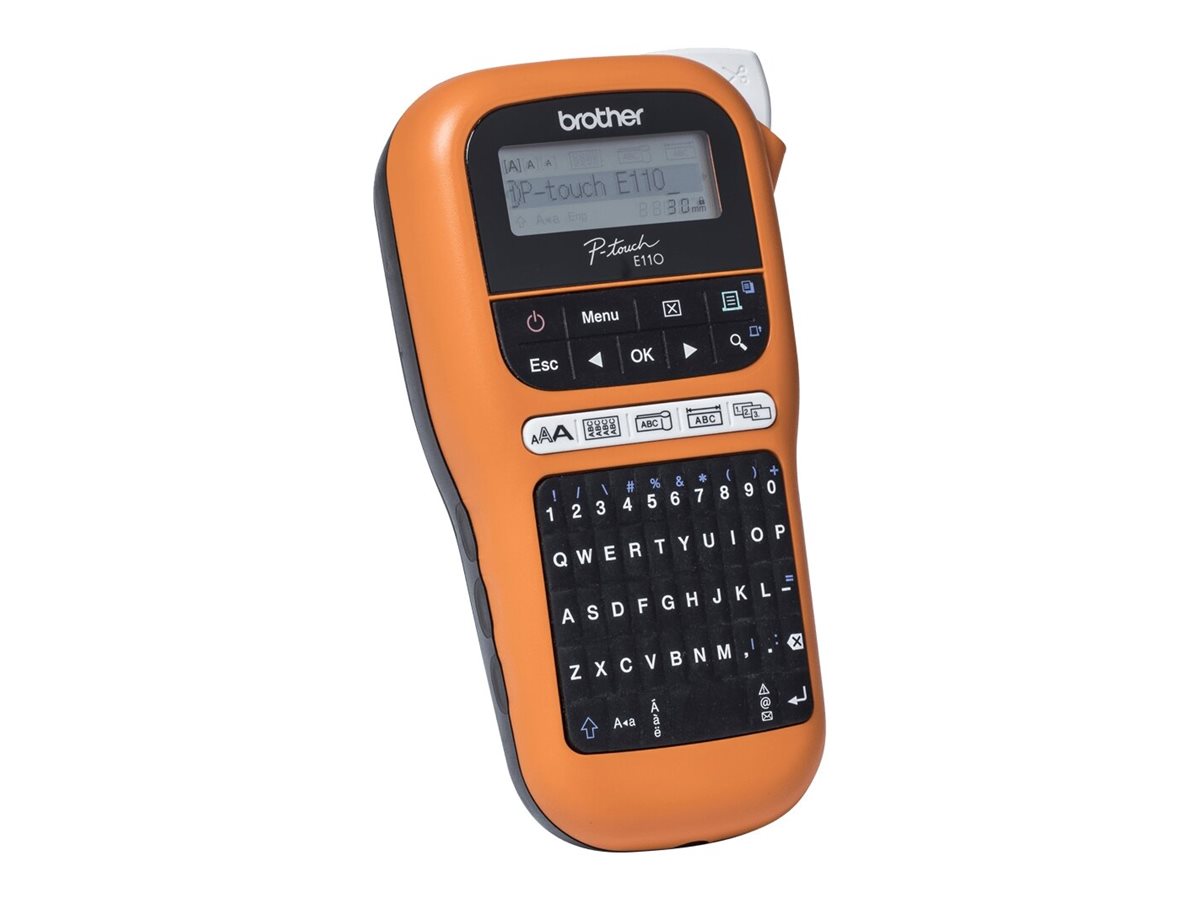 Etiquetadora Brother P-Touch PT E110VP Profissional Preto Laranja - Imagem 3
