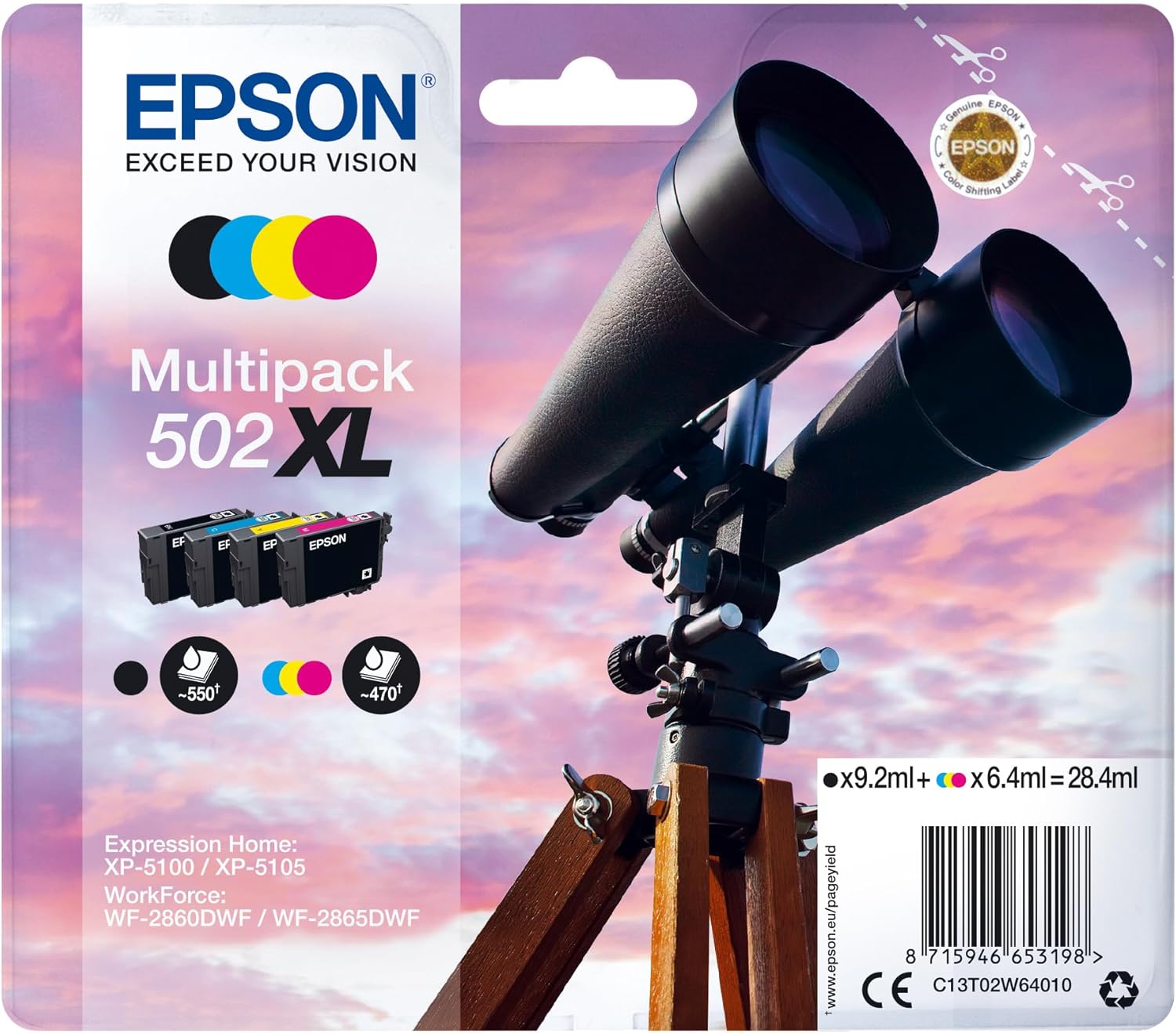 Tinteiro Epson 502XL Multipack XL Original