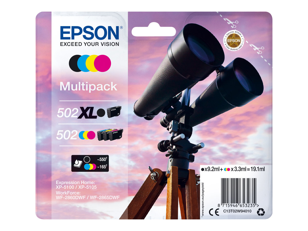Multipack Tinteiros Epson 502XL 4 Cores Original - Imagem 4