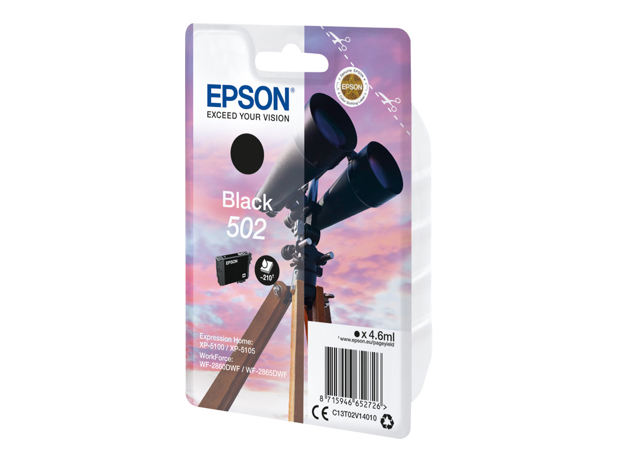Tinteiro Epson 502 Preto Original - Imagem 2