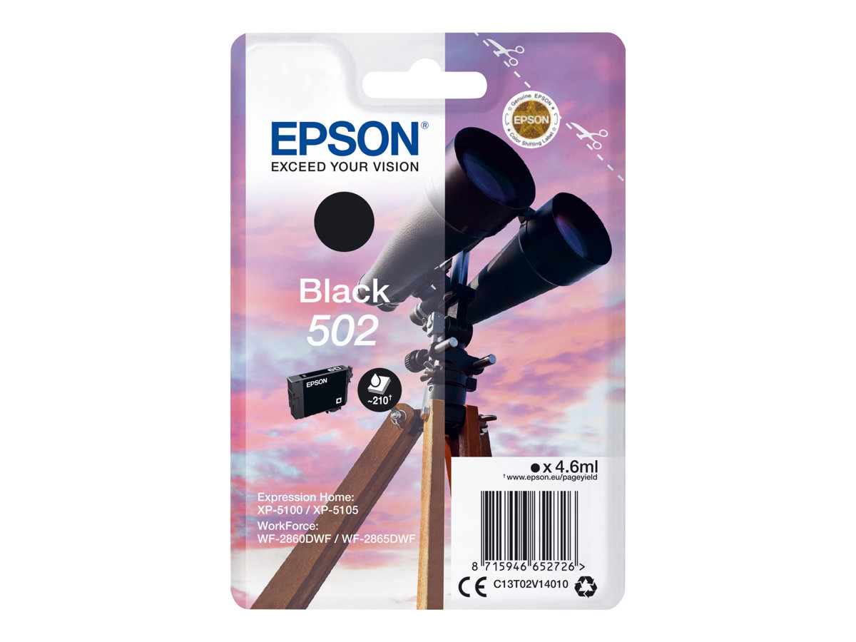 Tinteiro Epson 502 Preto Original