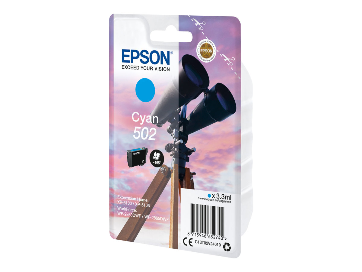 Tinteiro Epson 502 Cyan 3.3ml Original - Imagem 3