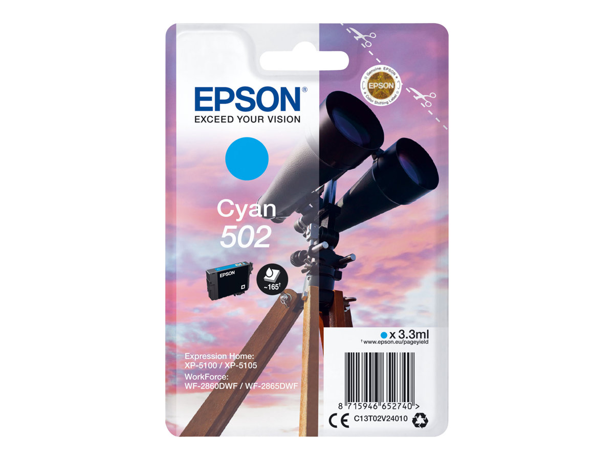 Tinteiro Epson 502 Cyan 3.3ml Original