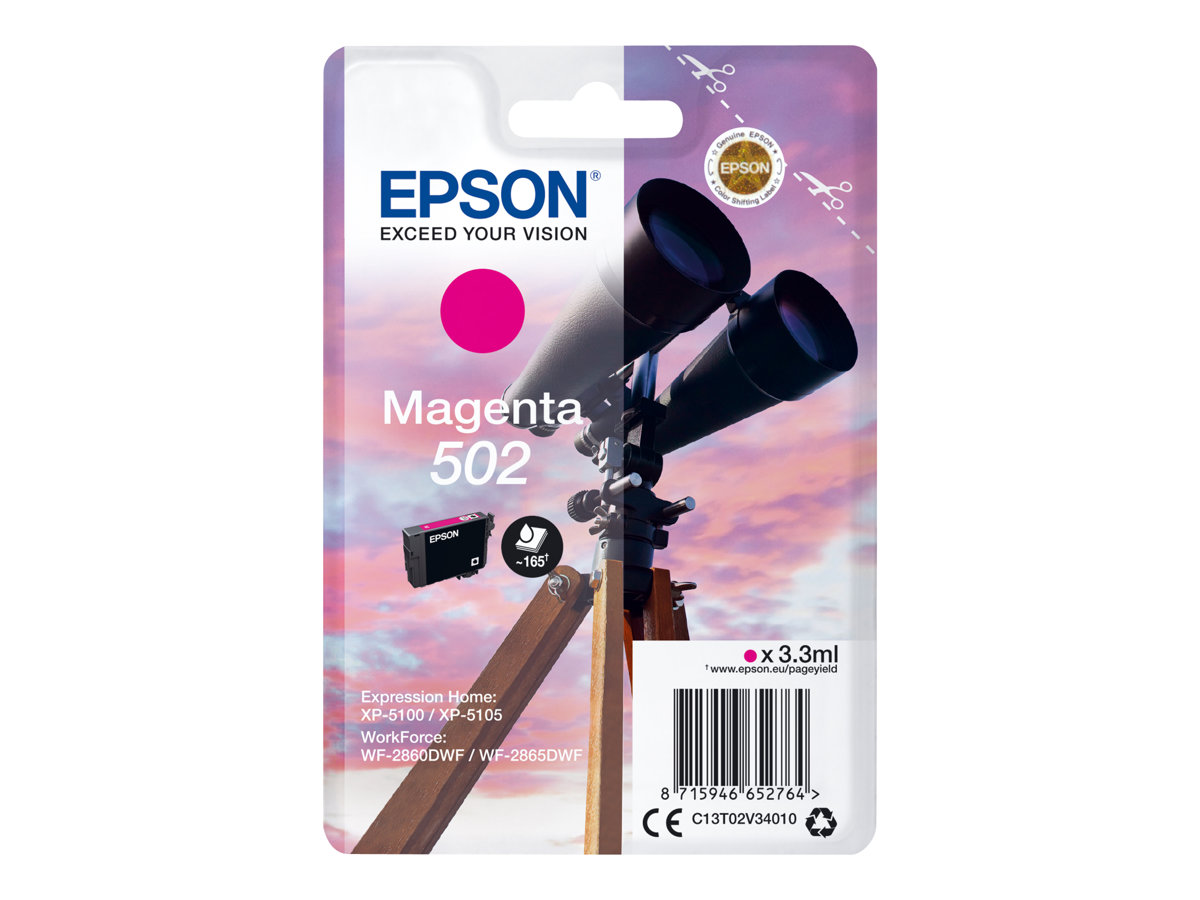 Tinteiro Epson 502 Magenta 3.3 ml Original