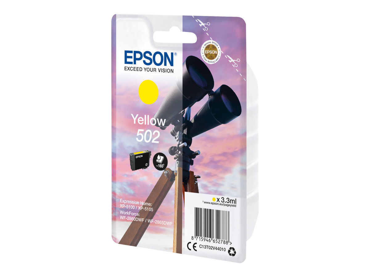 Tinteiro Epson 502 Amarelo 3.3 ml Original