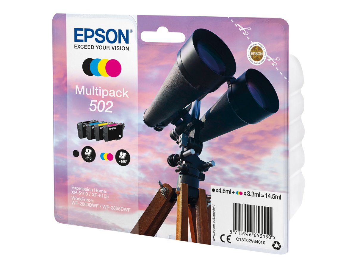 Multipack Tinteiros Epson 502 Original 4 Cores