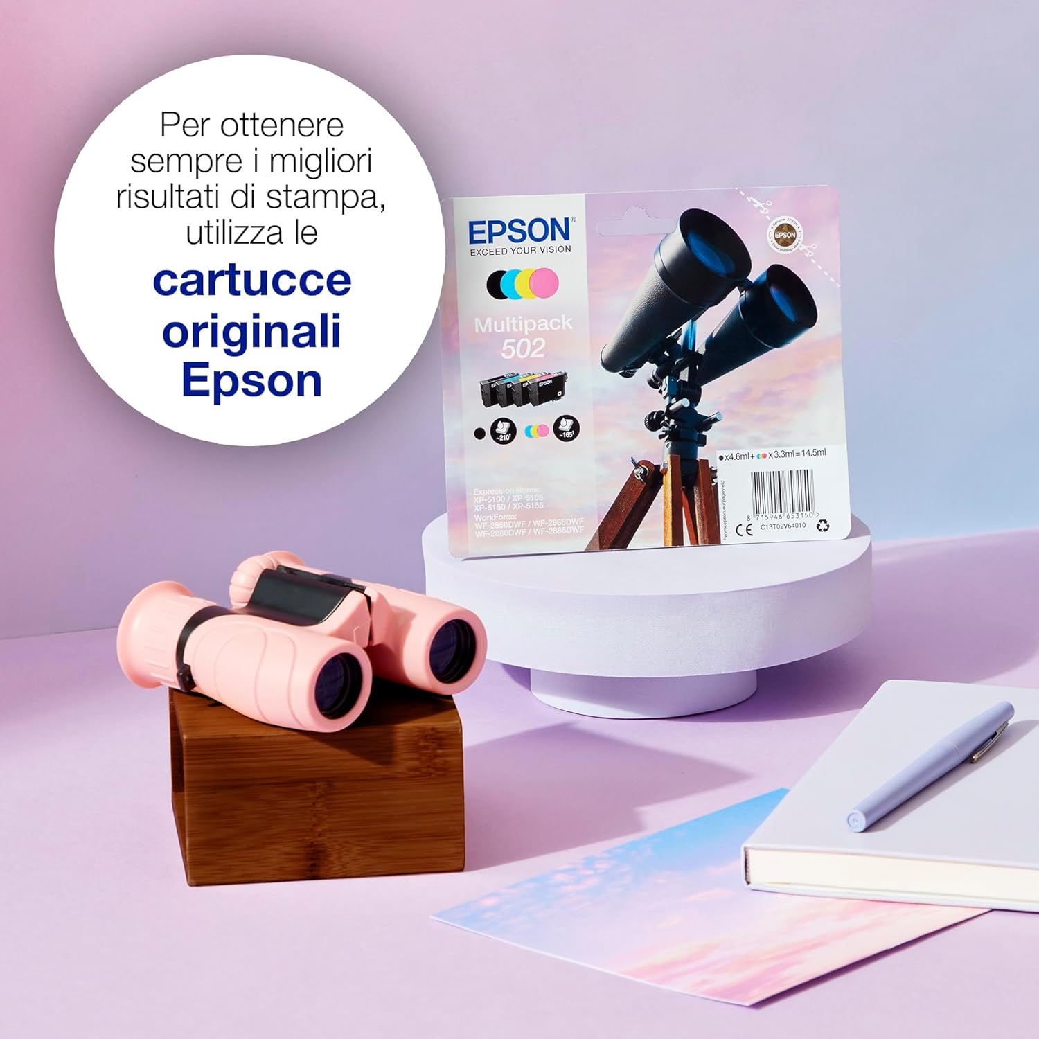 Pack Tinteiros Epson 502XL XL 4 Cores Original - Imagem 3