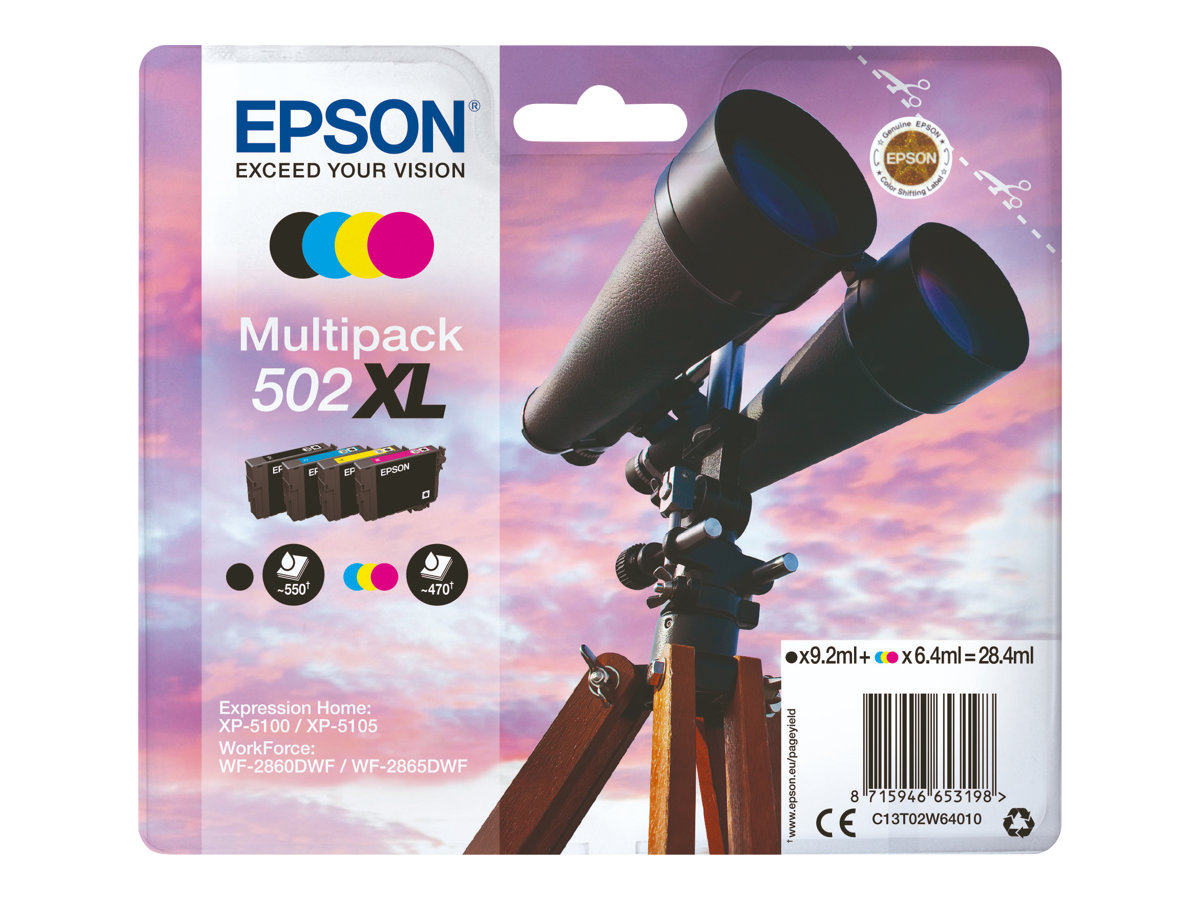 Tinteiros Multipack Epson 502XL 4 Cores Original - Imagem 3