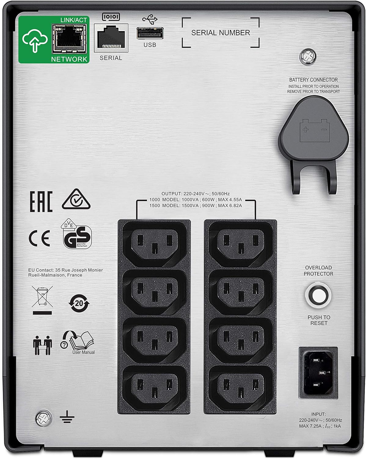 UPS APC Smart-UPS C 1500VA LCD Preto SmartConnect - Imagem 3