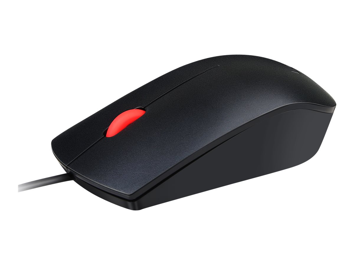 Rato Lenovo Essential Ambidextro Com Fio Preto - Imagem 3