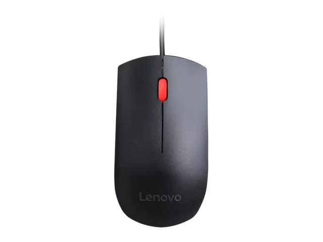 Rato Lenovo Essential Ambidextro Com Fio Preto - Imagem 2