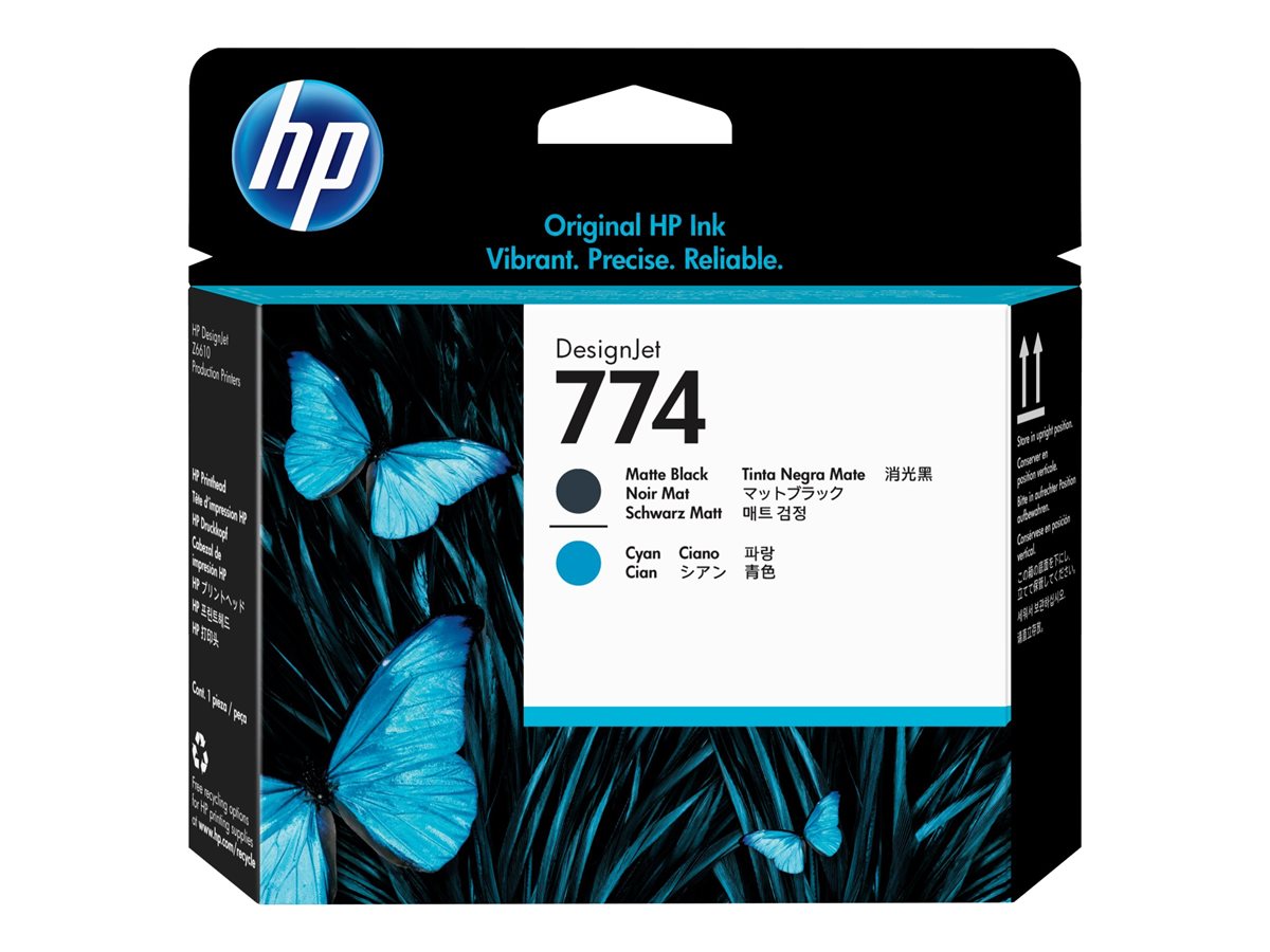 Cabeça de Impressão HP 774 Cyan Preto Opaco - Imagem 1