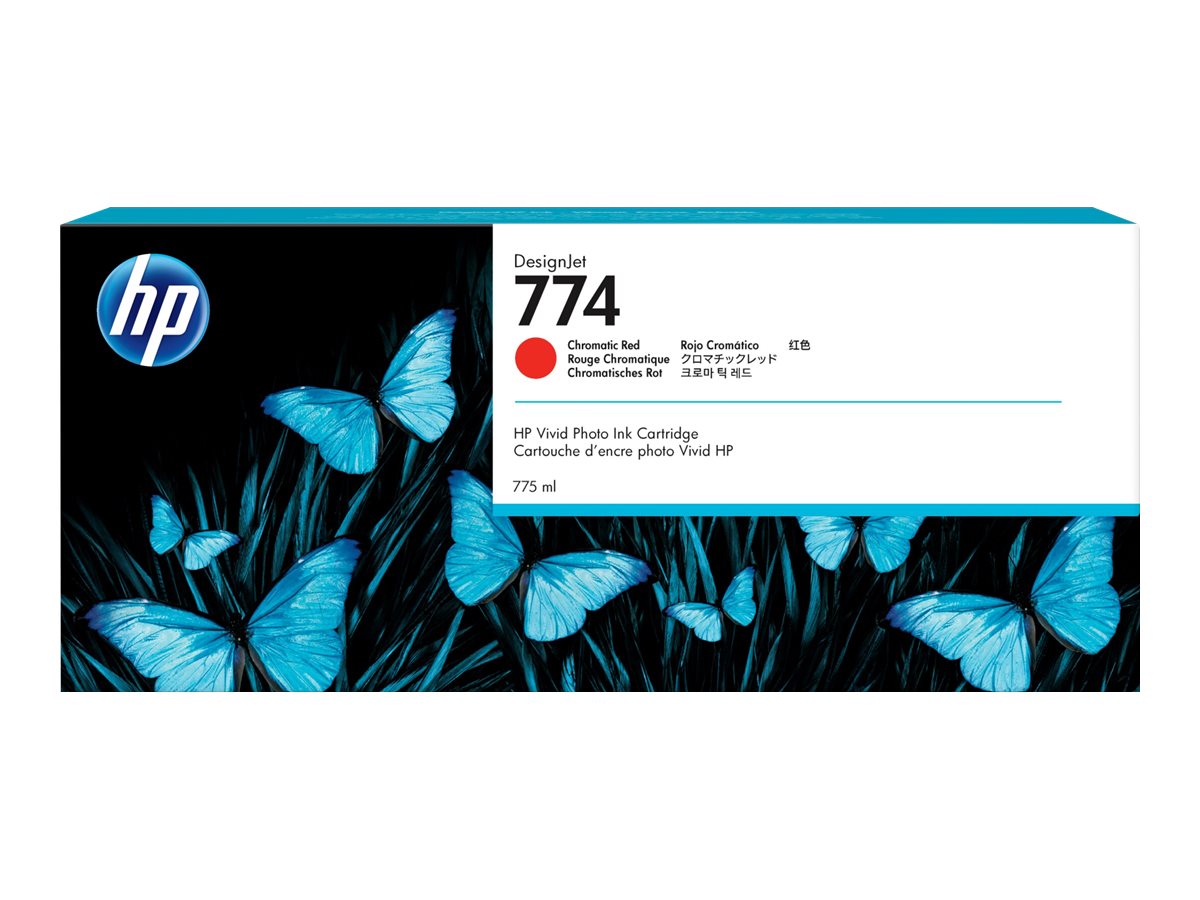 Tinteiro HP 774 Original 775 ml Vermelho Cromático - Imagem 1