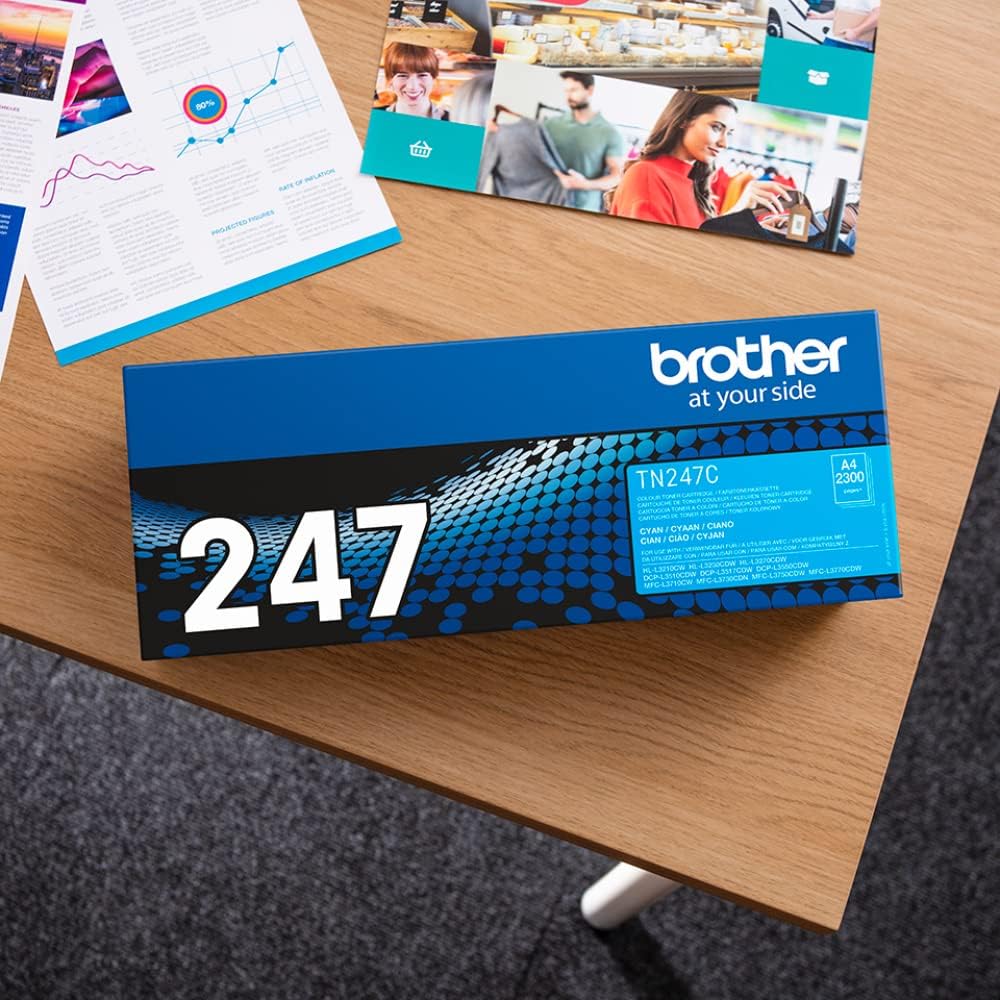 Cartucho de Toner Brother TN247C Azul Cyan Original - Imagem 11