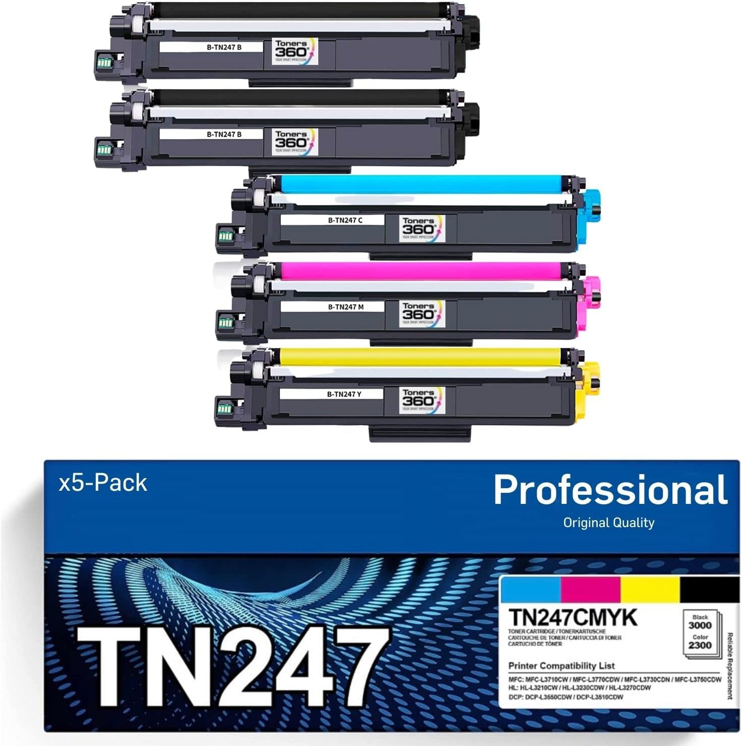Cartucho Toner Brother TN247Y Amarelo Original