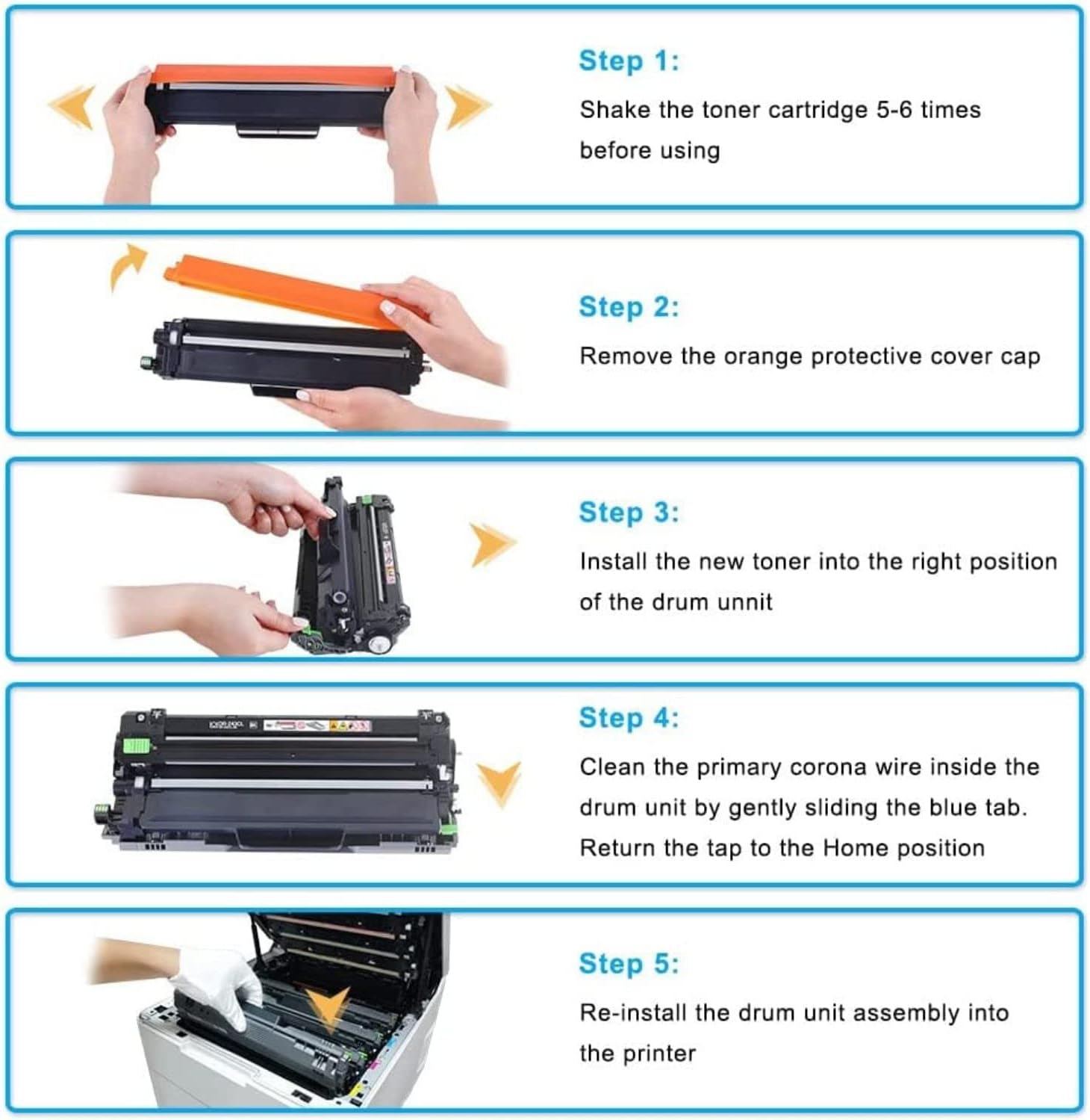 Cartucho Toner Brother TN247Y Amarelo Original - Imagem 8