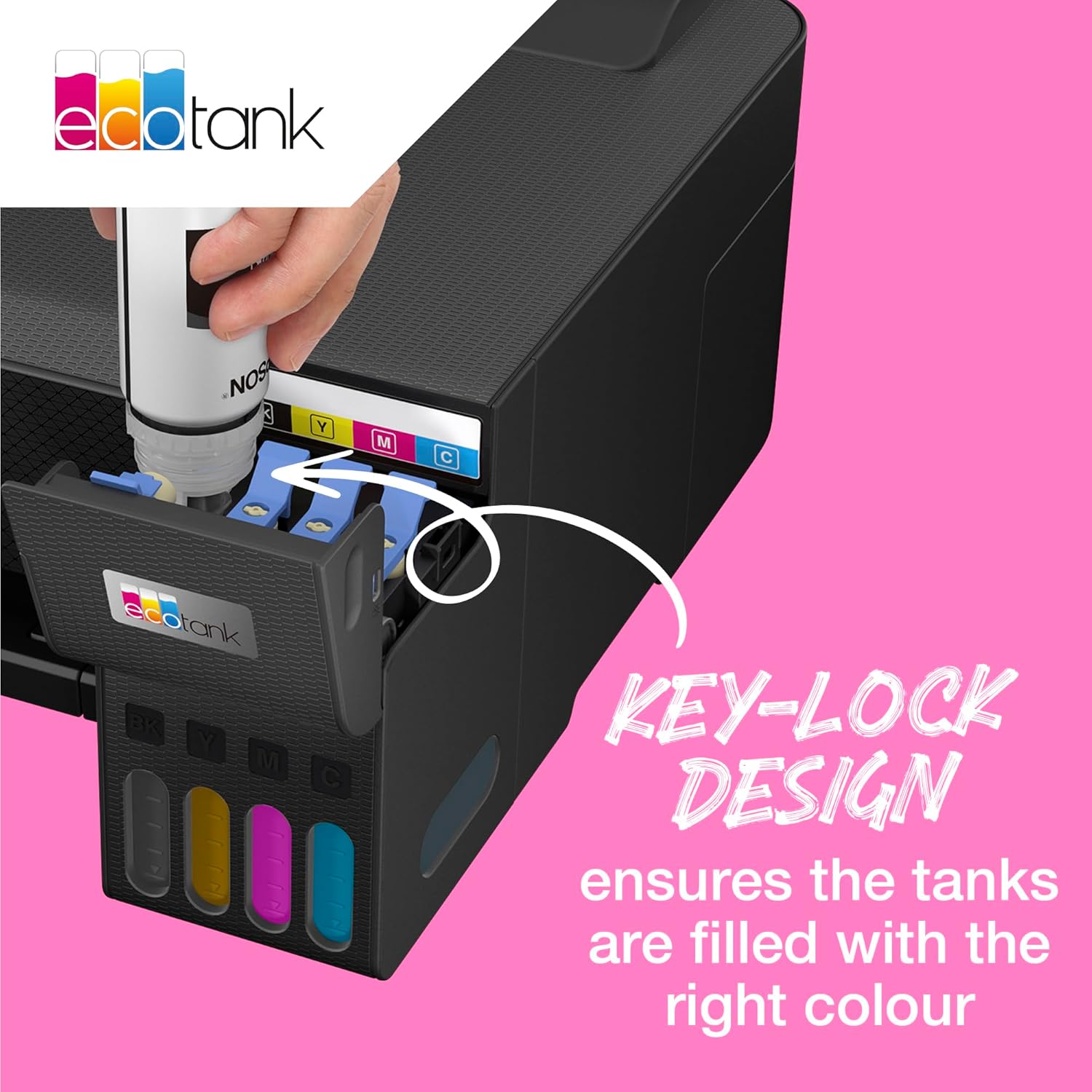 Tanque de Tinta Epson EcoTank 104 Magenta 65ml - Imagem 7