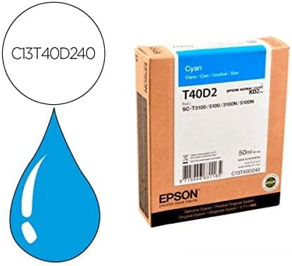 Tinteiro Epson T40D240 Azul Cyan 50 ml - Imagem 2