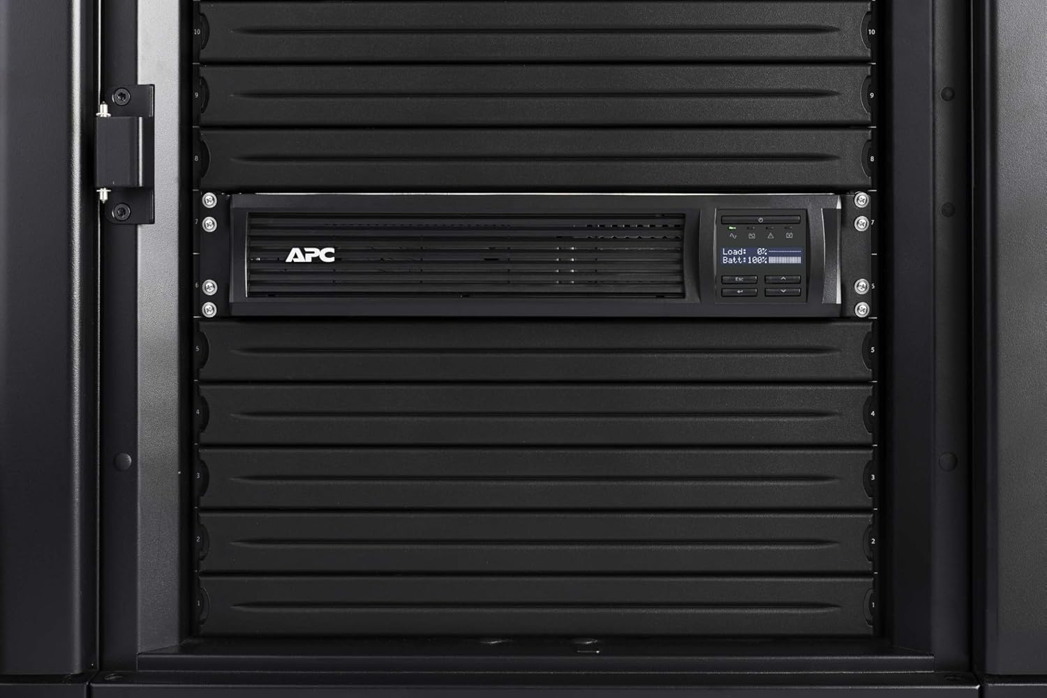 APC Smart-UPS SMT 2200VA LCD RM with SmartConnect - UPS (montável em bastidor) - AC 230 V - 1980 Watt - 2200 VA - RS-232, USB - conectores de saída: 9 - 2U - para P/N: AR3003, AR3003SP, AR3006, AR3006SP, AR3103, AR3103SP, AR3106, AR3106SP, AR9300SP - Imagem 7