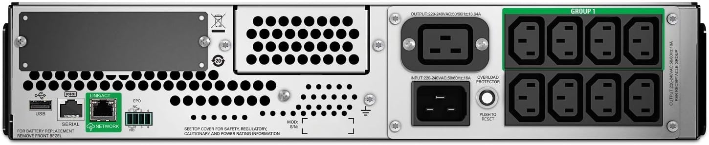 UPS para Rack APC SMT3000RMI2UC 3000VA 2700W 2U Preto 12 Saídas SmartConnect - Imagem 3