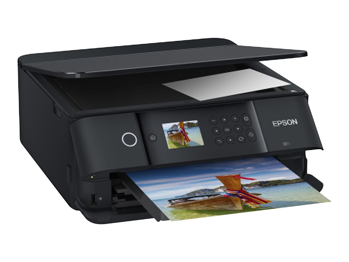 Impressora Multifunções Epson XP-6100 Jacto Tinta A4 Wi-Fi Preto