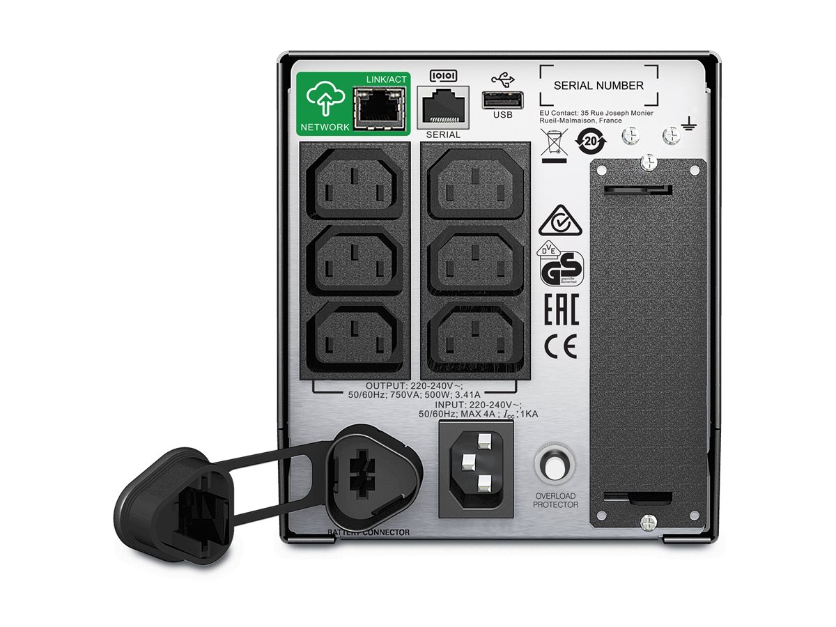 UPS APC Smart-UPS SMT750IC 750VA SmartConnect Preto - Imagem 2
