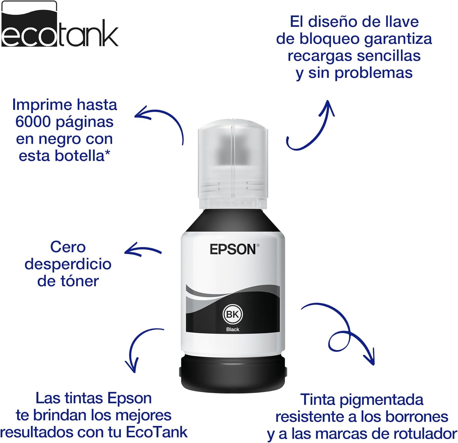 Garrafa de Tinta Epson 111 Preto XL 120ml Original - Imagem 2
