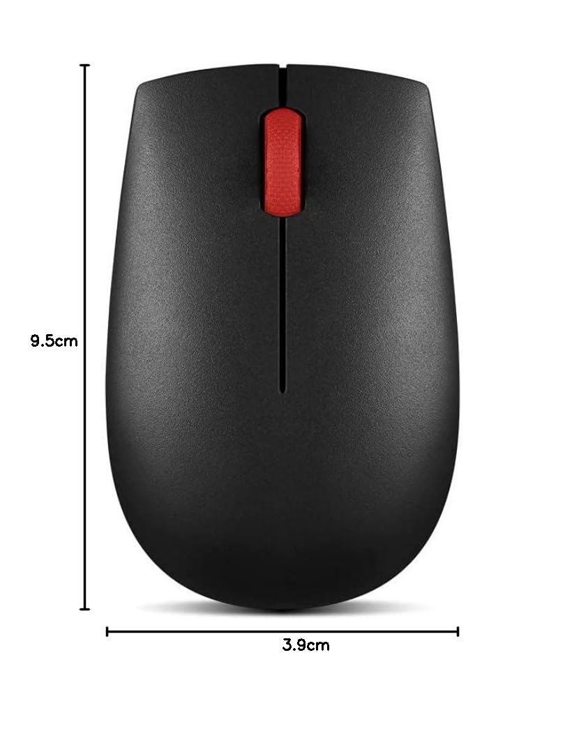 Rato Lenovo Essential Compact Ambidextro Sem Fios Preto - Imagem 5